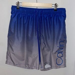 Mens Calvin Klein Swim Trunks Size Large